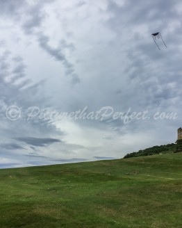 Girl with Kite Golfcourse