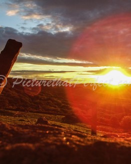 Bay with stone twilight