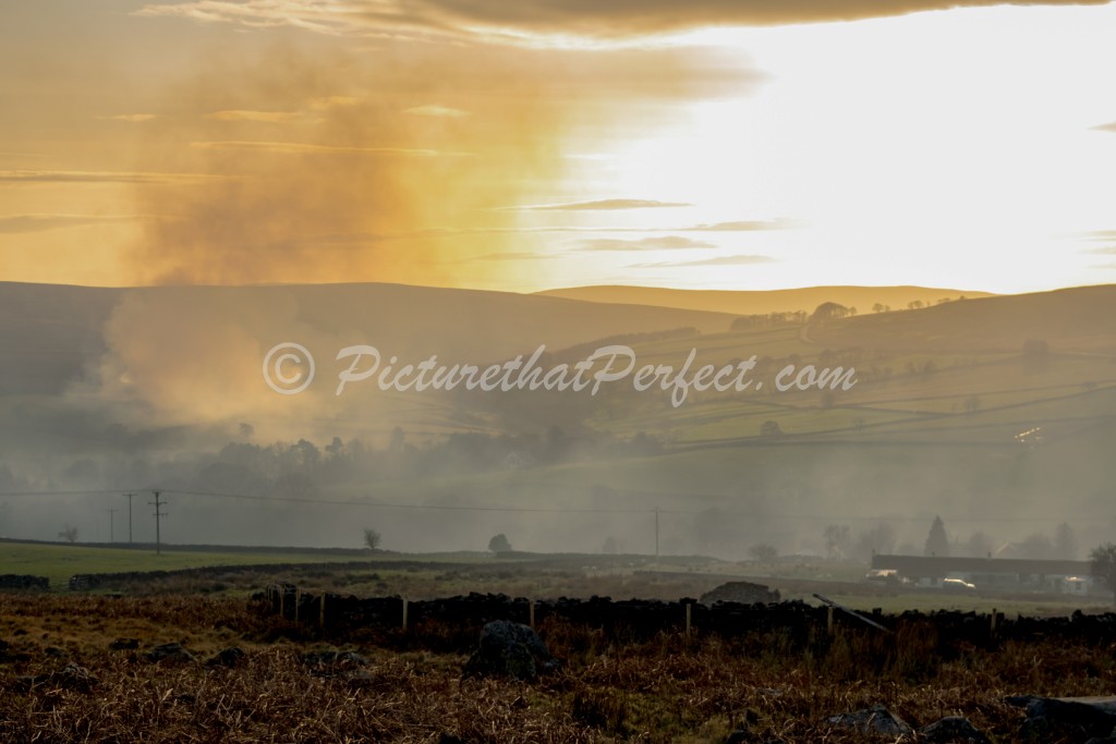 Fire on the Moors Sunset