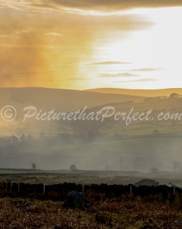 Fire on the Moors Sunset
