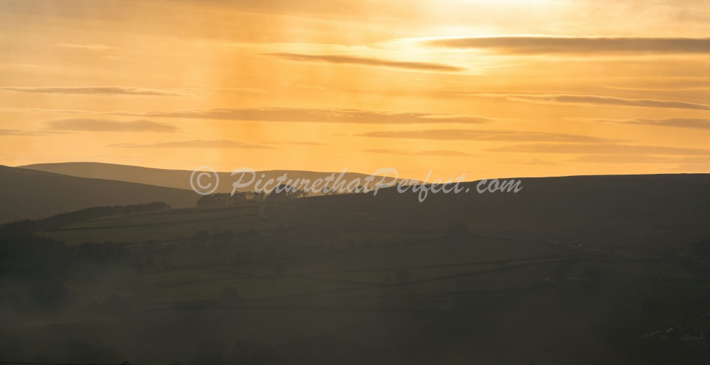 Orange Valley Sunset