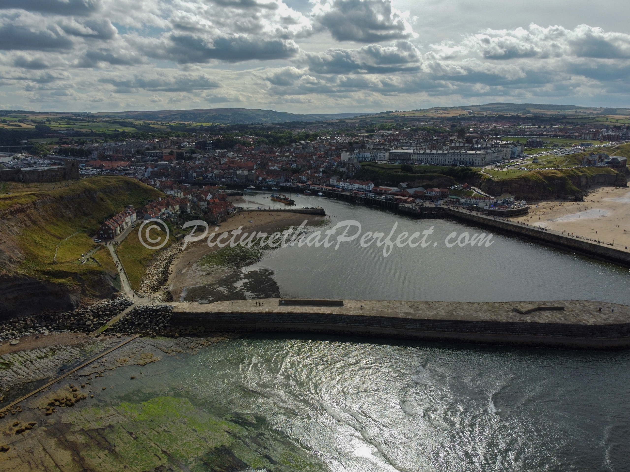 Whitby Harbour Aerial4